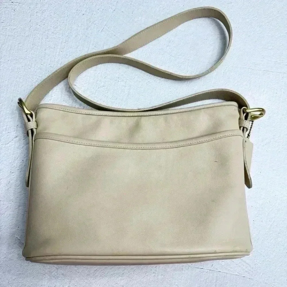 COACH 4143 Worth Crossbody Bag Vintage Bone Leather With Hangtag